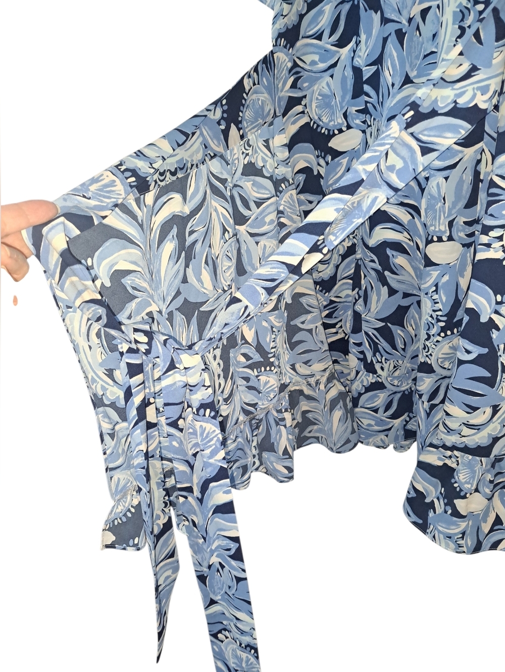 Lilly Pulitzer Darlah Dress 002764 High Tide Navy - Size 14 - Picture 4 of 5